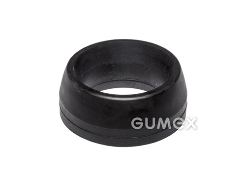 Einpressbare Dichtung für Verbundwerkstoffschläuche DN50, Viton, schwarz, 
